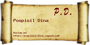 Pospisil Dina névjegykártya